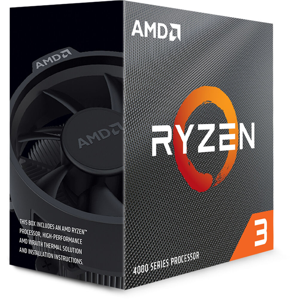 AMD Ryzen 3 4100 BOX4 CPU cores,8 threads3.8GHz,4M