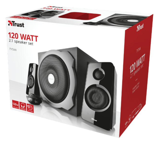 Zvucnik TRUST Tytan 2.1/120W(60W RMS)/crna