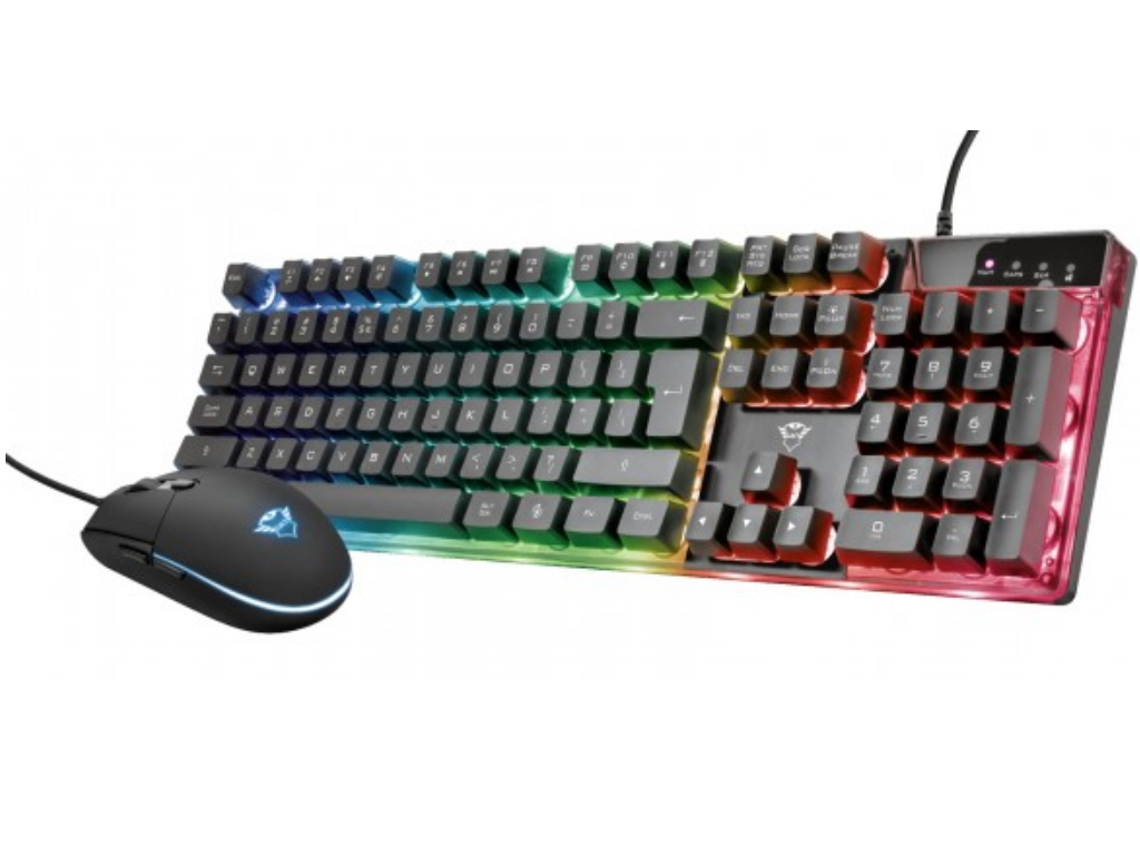 Trust Tastatura+miš  GXT 838 AZOR žicni set/gaming/crna