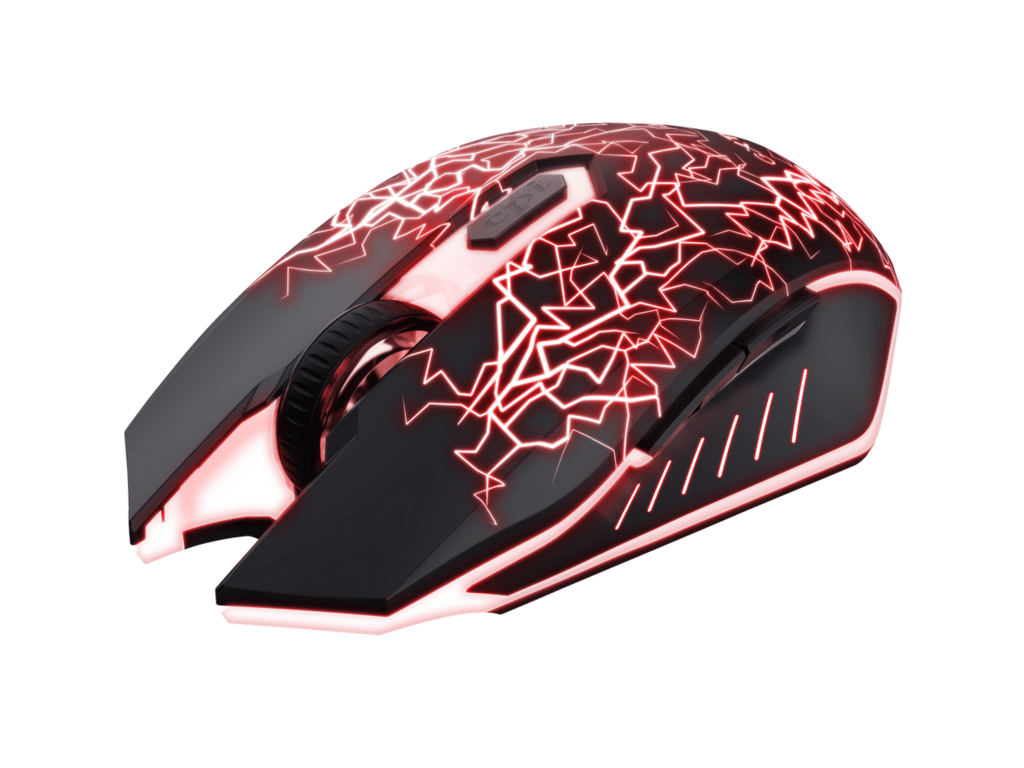 Trust Basics wireless gamingmiš, 2000 dpi, 6 tipki,optički, LED light dizajn