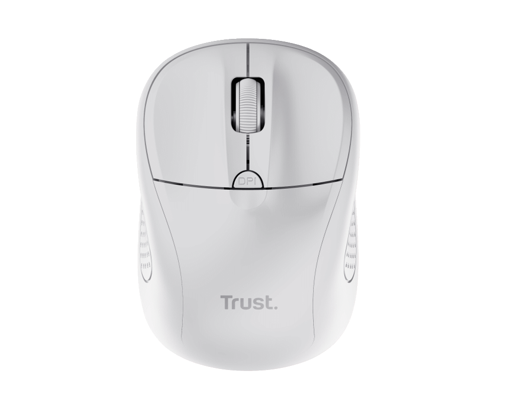 Trust Primo wireless miš,bijeli, 1000-1600 dpi, optički, 4 tipke, USB, 6 m wls range