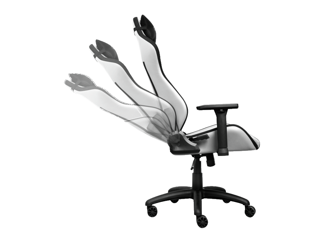 Trust GXT 714W gaming stolica RUYA, crno-bijela, udobna,podesiva, ergonomska, eko materijal