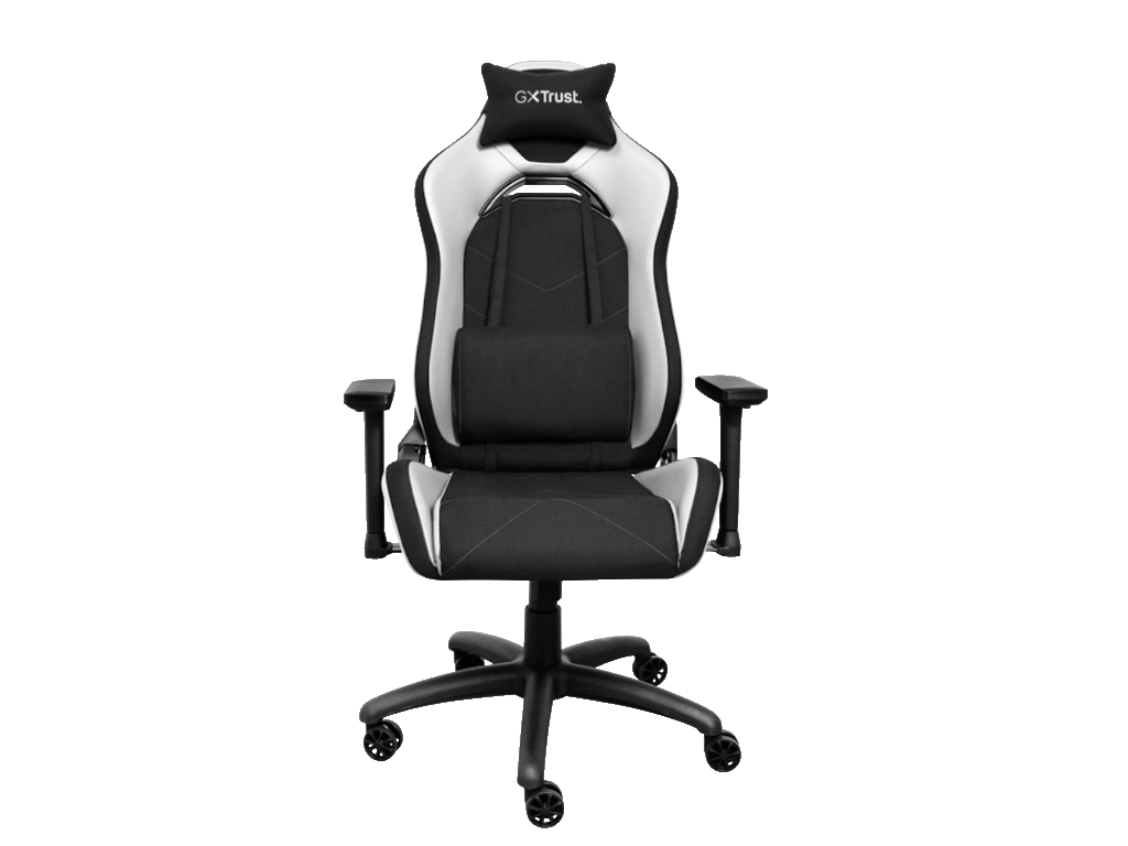 Trust GXT 714W gaming stolica RUYA, crno-bijela, udobna,podesiva, ergonomska, eko materijal