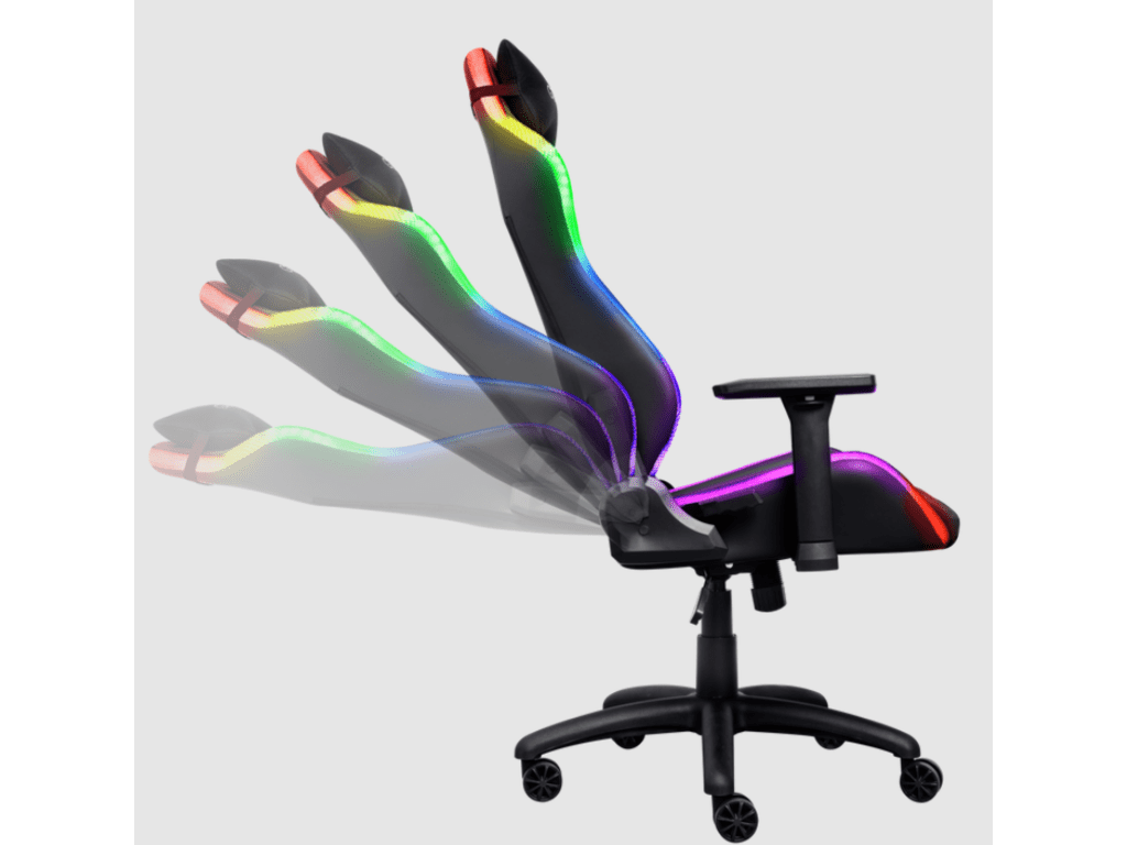 Trust GXT 719 RGB gamingstolica RUYA, crna, udobna,podesiva, bežični daljinski