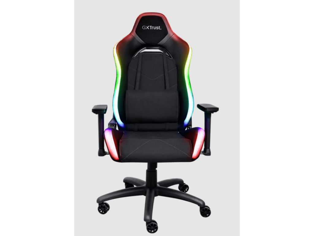 Trust GXT 719 RGB gamingstolica RUYA, crna, udobna,podesiva, bežični daljinski