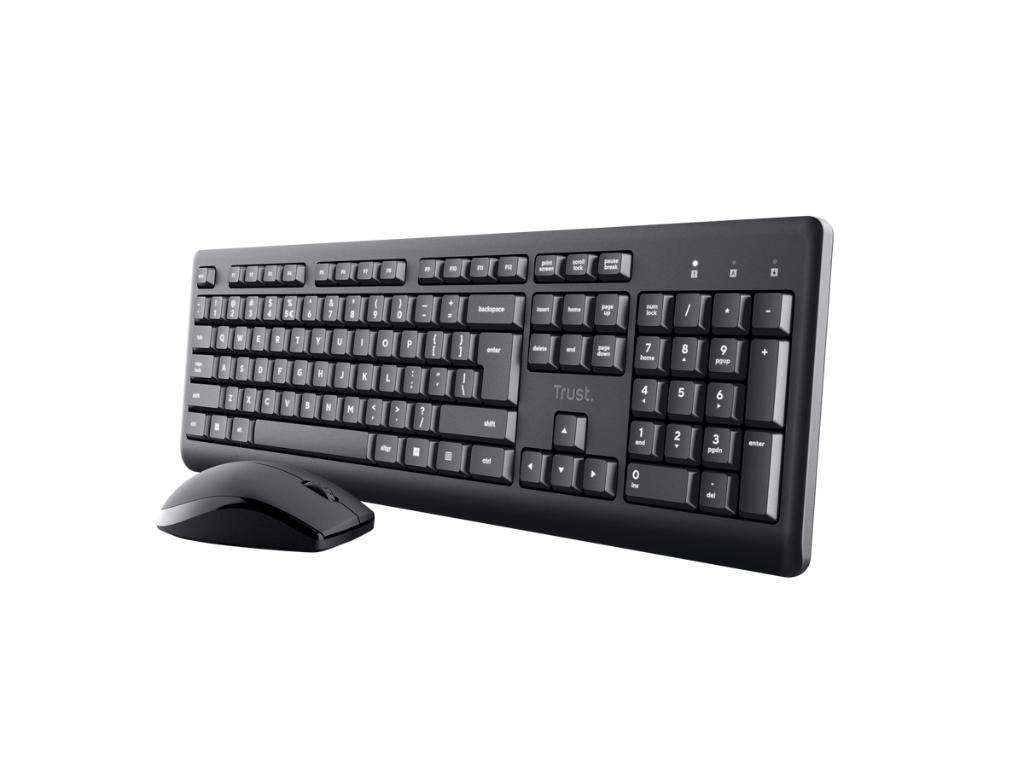 Trust Tastatura+miš Primo bežicni set/US/crna