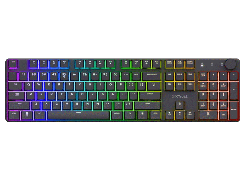 Trust Tastatura  GXT868 TORIX WRLS Mehanicka/US/crna