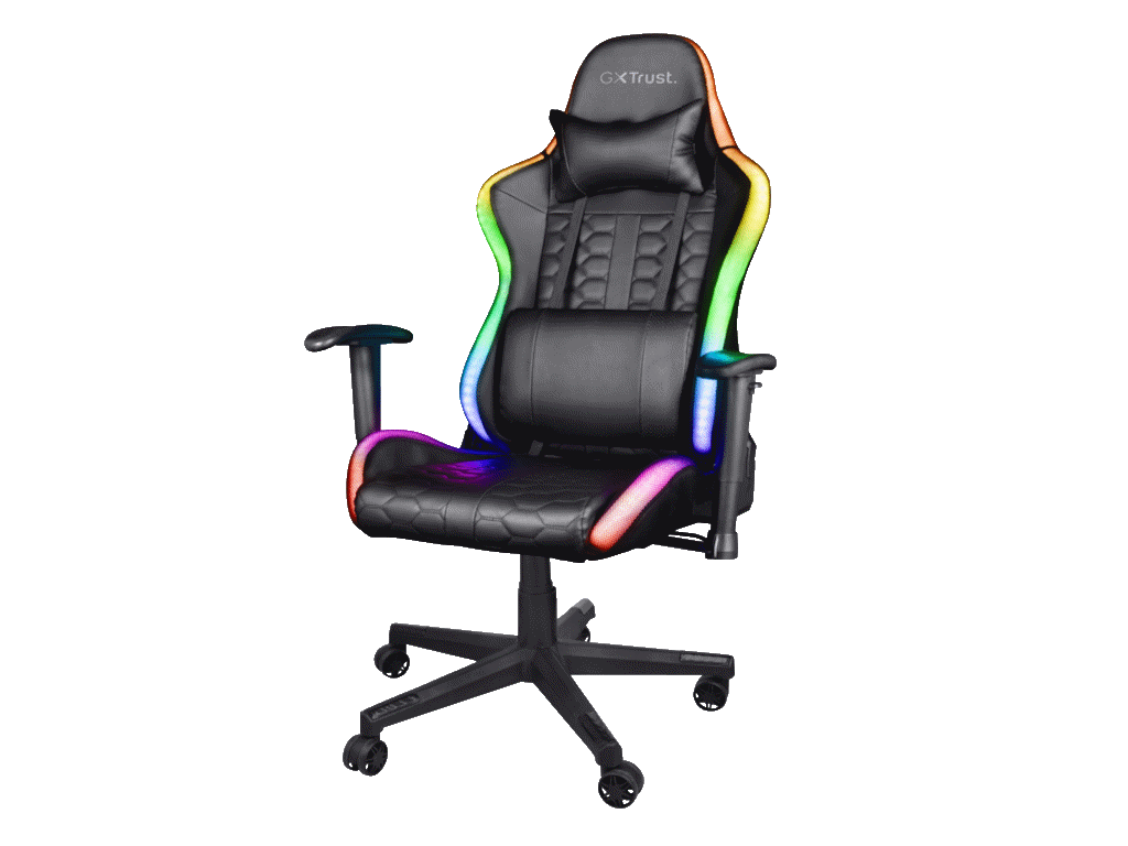 Stolica TRUST GXT 716 RIZZA gaming/RGB LED/crna