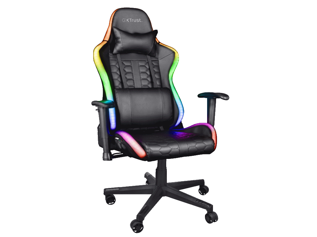 Stolica TRUST GXT 716 RIZZA gaming/RGB LED/crna