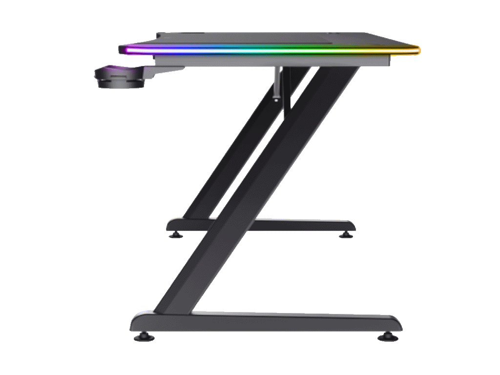 Trust GXT710 Luminus Pro RGBgaming sto, wireless punjač,120x60x74 cm, crni