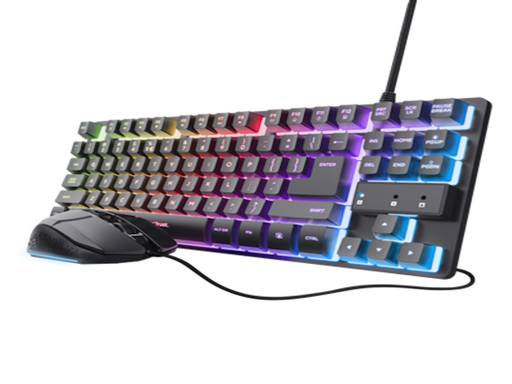 Trust Tastatura+miš  GXT 798 2-in-1 Gaming set/TKL/US/crna
