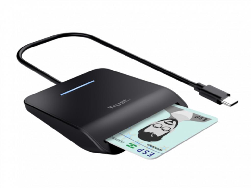 Trust Citac kartica PRIMO USB-C DNI smart card reader/crna