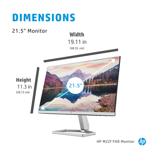 HP 21,5" monitor M22F