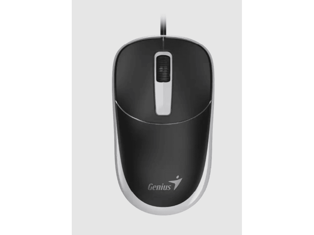 Genius miš DX-123, USB,optički, 1200 dpi, 3 tipke, crno-sivi