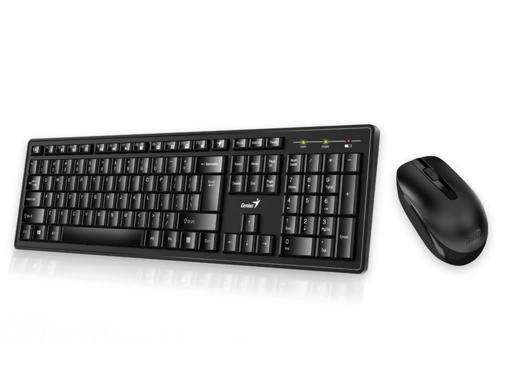 Genius KM-8200 tastatura+miš wireless set, dual-color, crno-siva boja, BH/HR/SRB layout