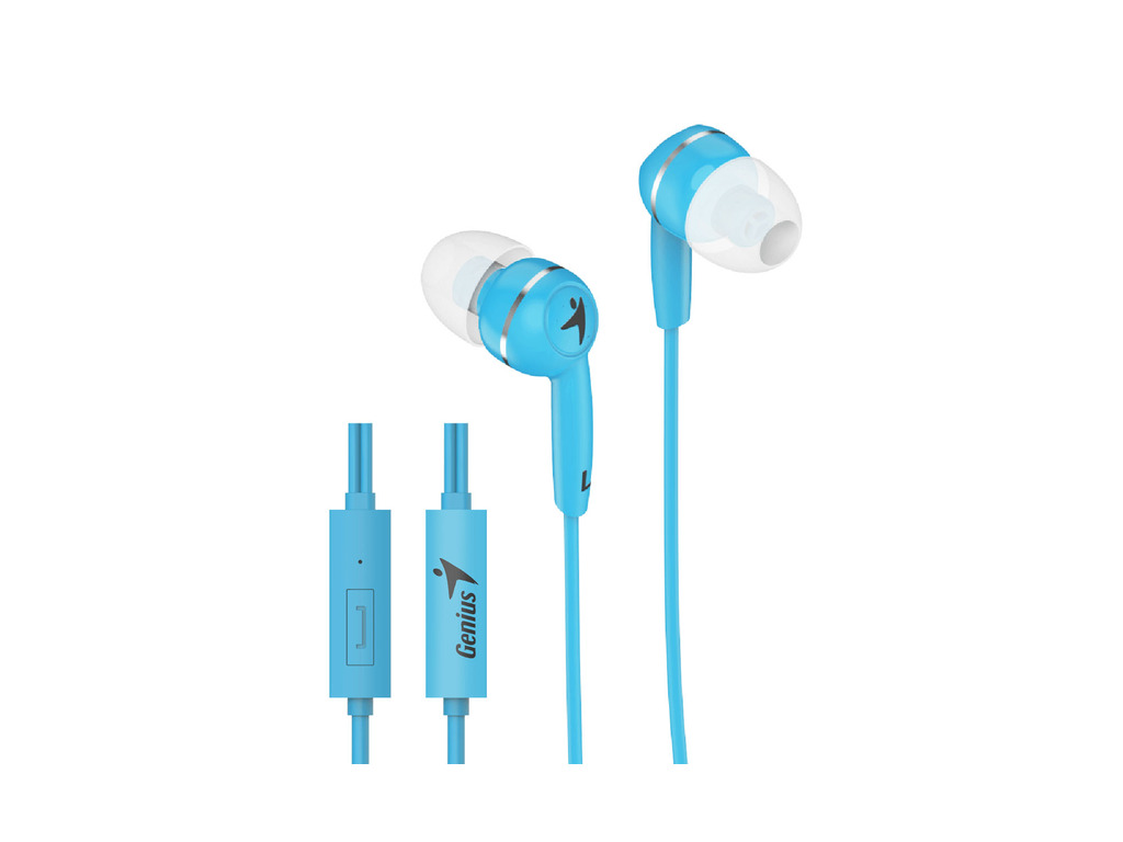 Genius slušalice HS-M320 plave 3.5mm, 1.1m, 88 dB, in-ear,20 Hz - 20 K Hz, mikrofon
