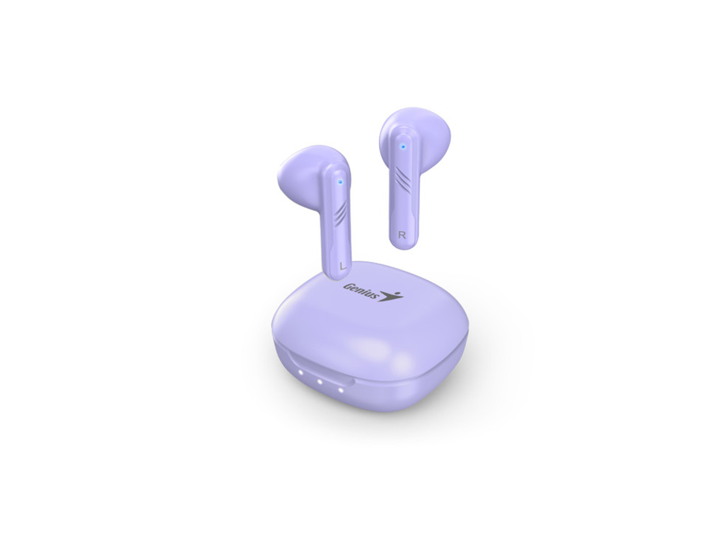 Genius earbuds HS-M905 BT bluetooth light purple,type-c do 10m, do 4 sata rada, BT 5.3