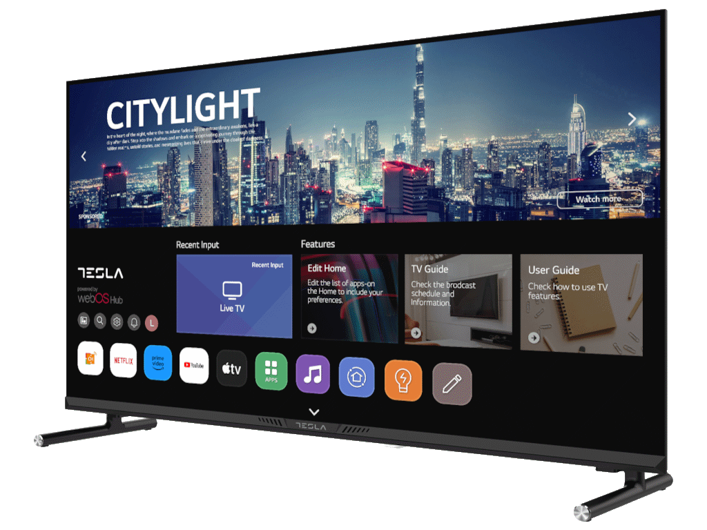 TESLA TV 32E645BHW HD WebOS Miracast-AirPlay Box Zvucnici 2x10W