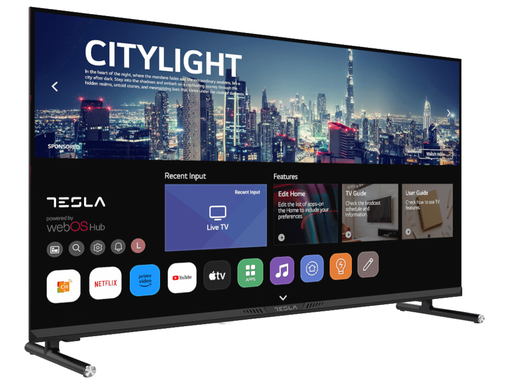 TESLA TV 32E645BHW HD WebOS Miracast-AirPlay Box Zvucnici 2x10W