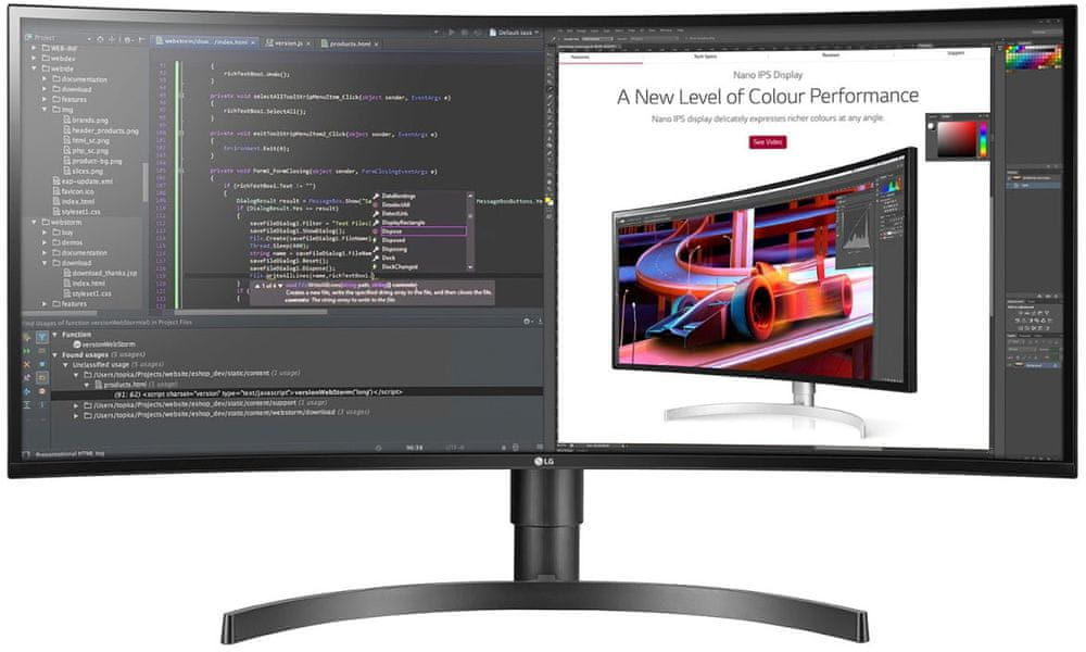 LG 34" monitor 34WL85C-B