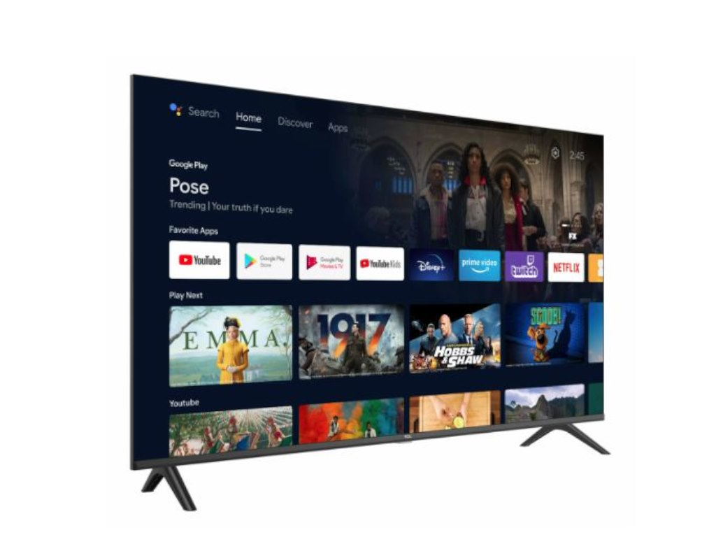 TCL 40"S5400A Android TV FHDHDR; Micro Dimming; Google AssGoogle Play store; Dolby audio;