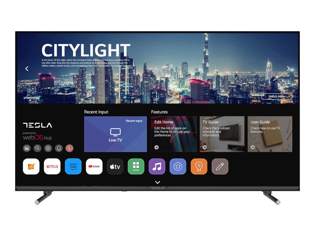 TESLA TV 43E645BFW FHD WebOS Miracast-AirPlay Box Zvucnici 2x10W