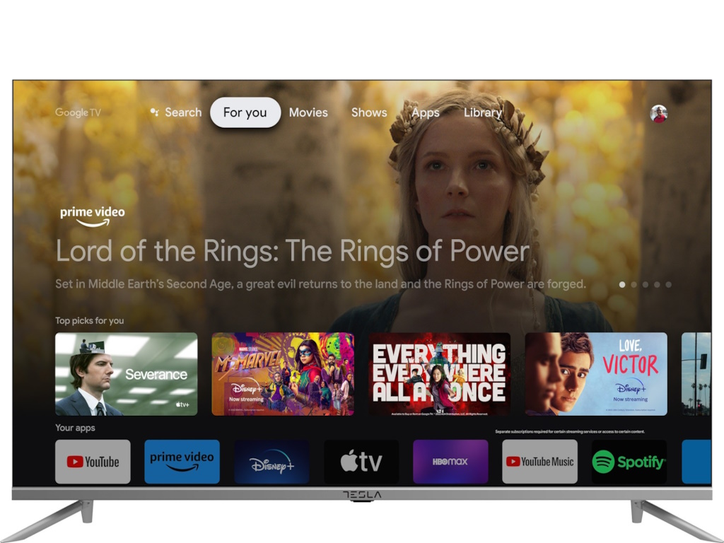 Tesla Televizor  43S635SFS/LED/43"/Full HD/smart/GoogleTV/siva/frameless