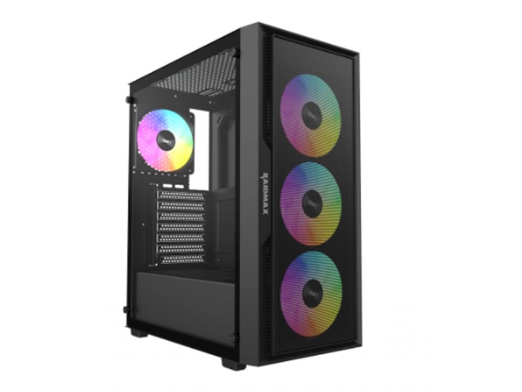 Raidmax Kucište Vector 159/ATX/Micro-ATX/Mini-ITX/ARGB/650W/kaljeno staklo/crna