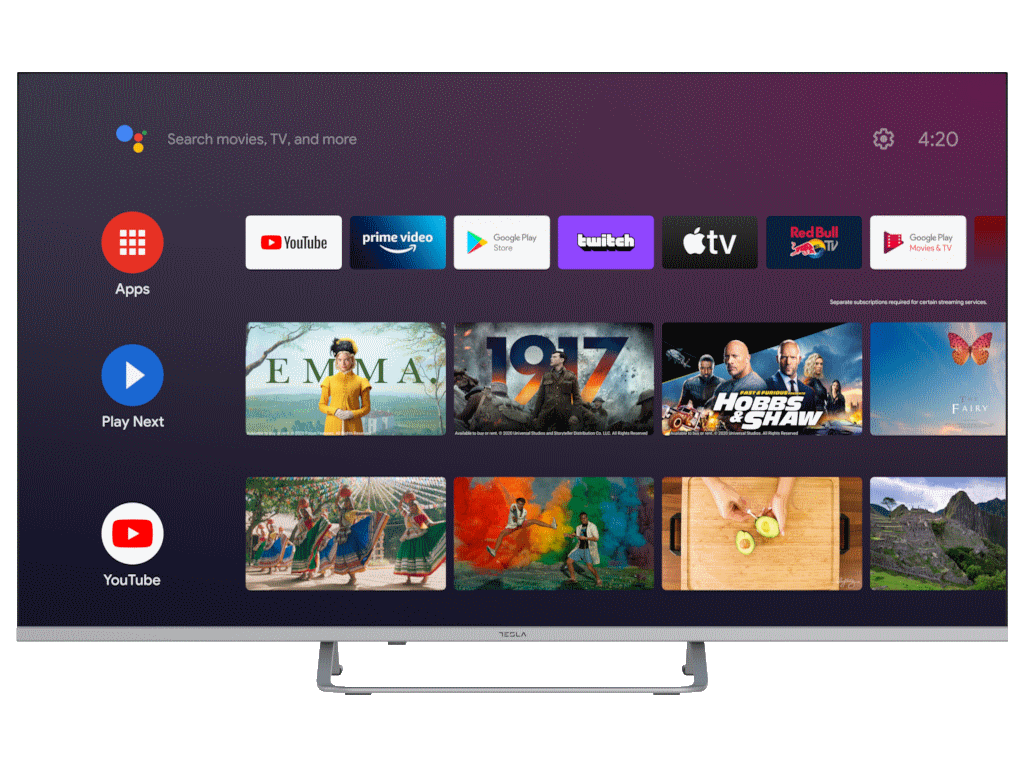TESLA TV 50E635 UHD ANDROID          -ANDROID- HD - Google Assistant-Glasovne komande
