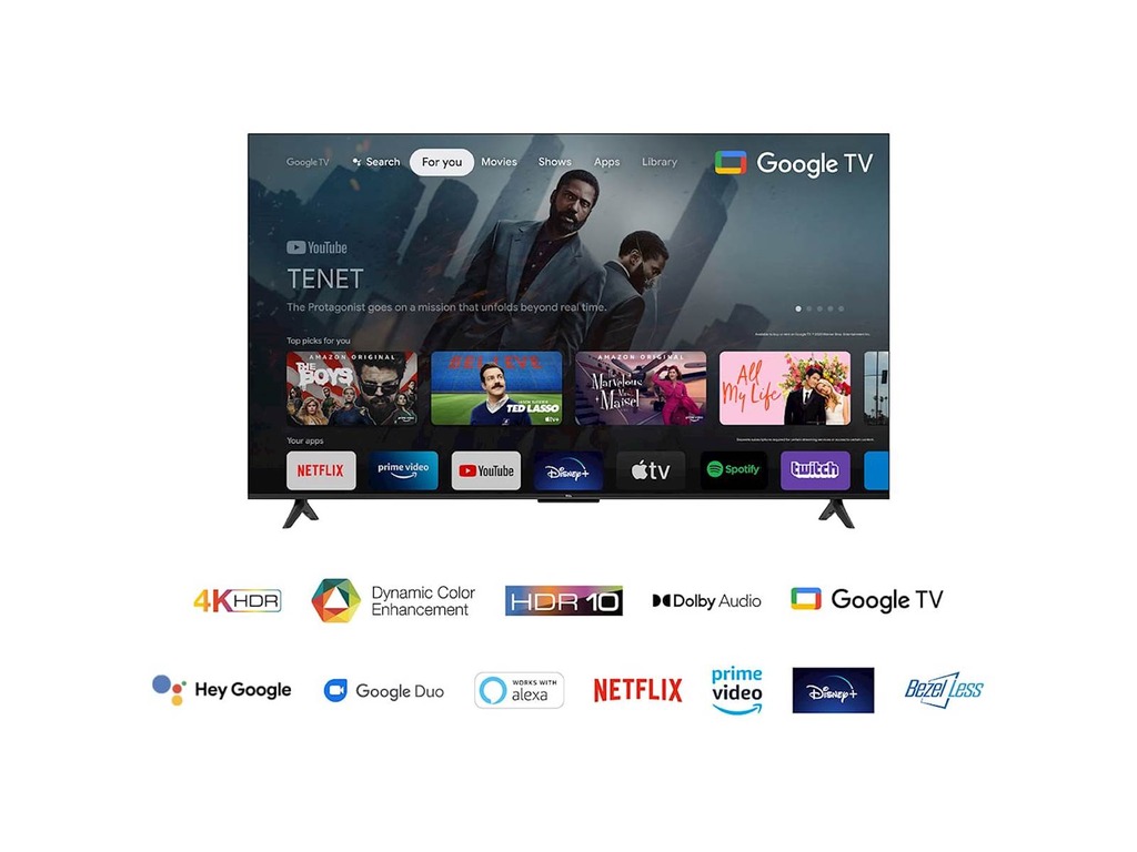 TCL 50"P631 4K Google TV;HDR 10; HDMI 2.1 - Game MasterDolbi Audio; Google Assistant;