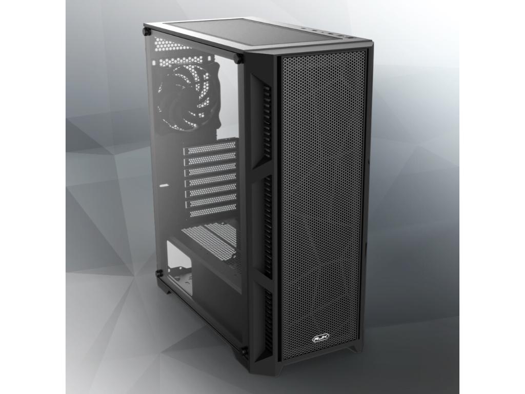 RAIJINTEK Kucište ARCADIA III MS4 Midi Tower/ATX/M-ATX/MINI-ITX/bez napajanja/kaljeno staklo/crna