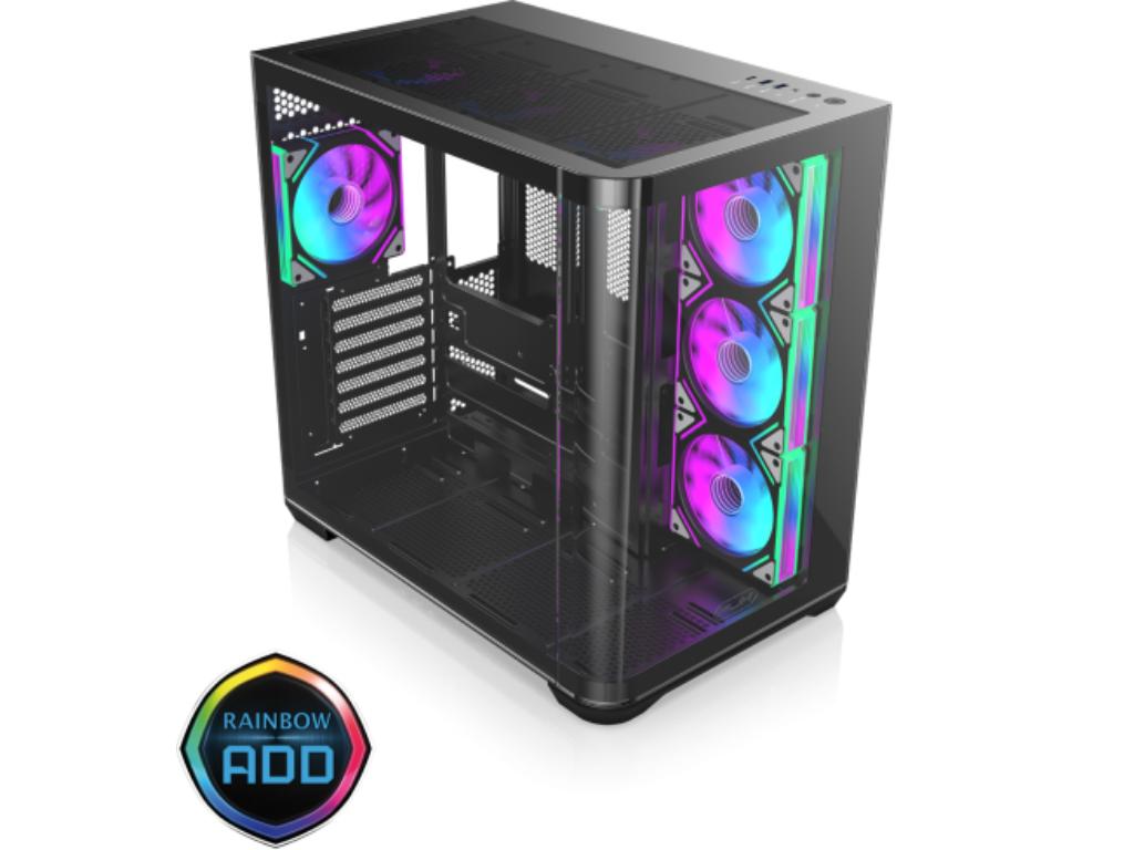 RAIJINTEK Kucište ATREUS BT4/ATX/Micro ATX,Mini-ITX/bez napajanja/crna