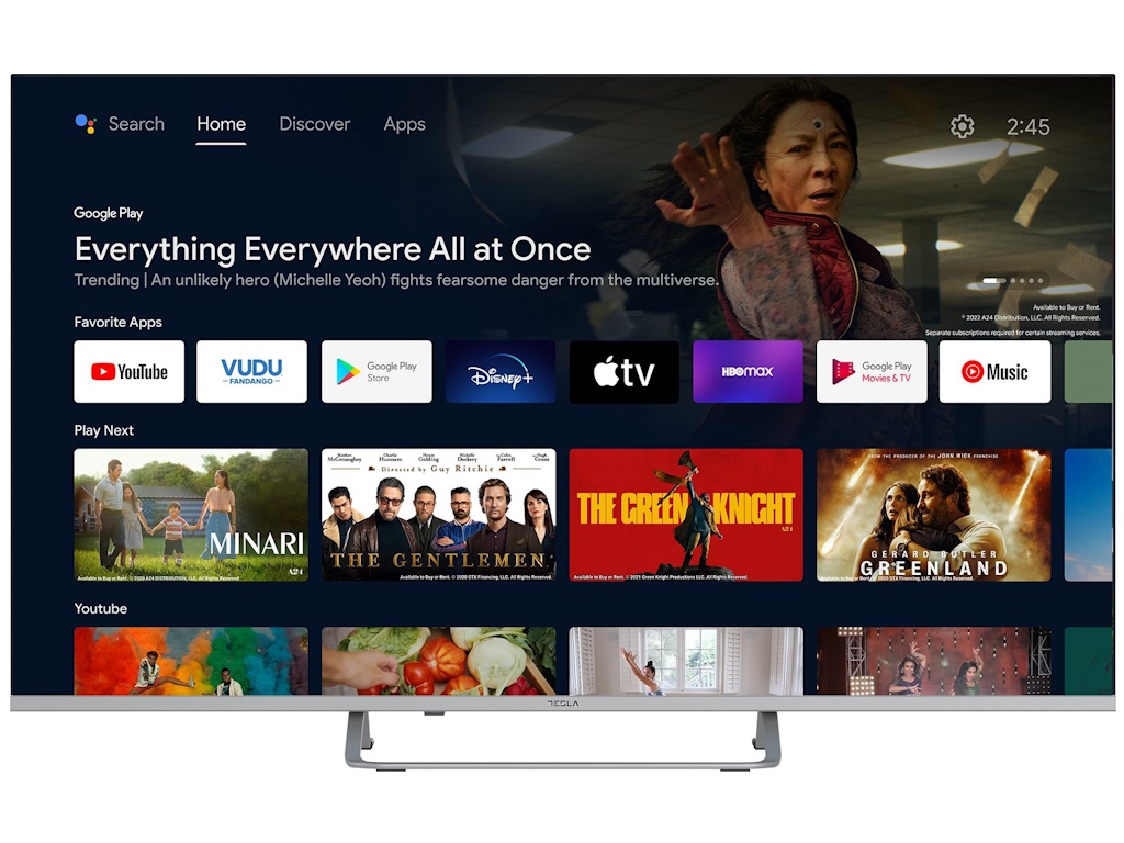 TESLA TV 55E635 UHD ANDROID      ANDROID TV      GLASOVNE kOMANDE