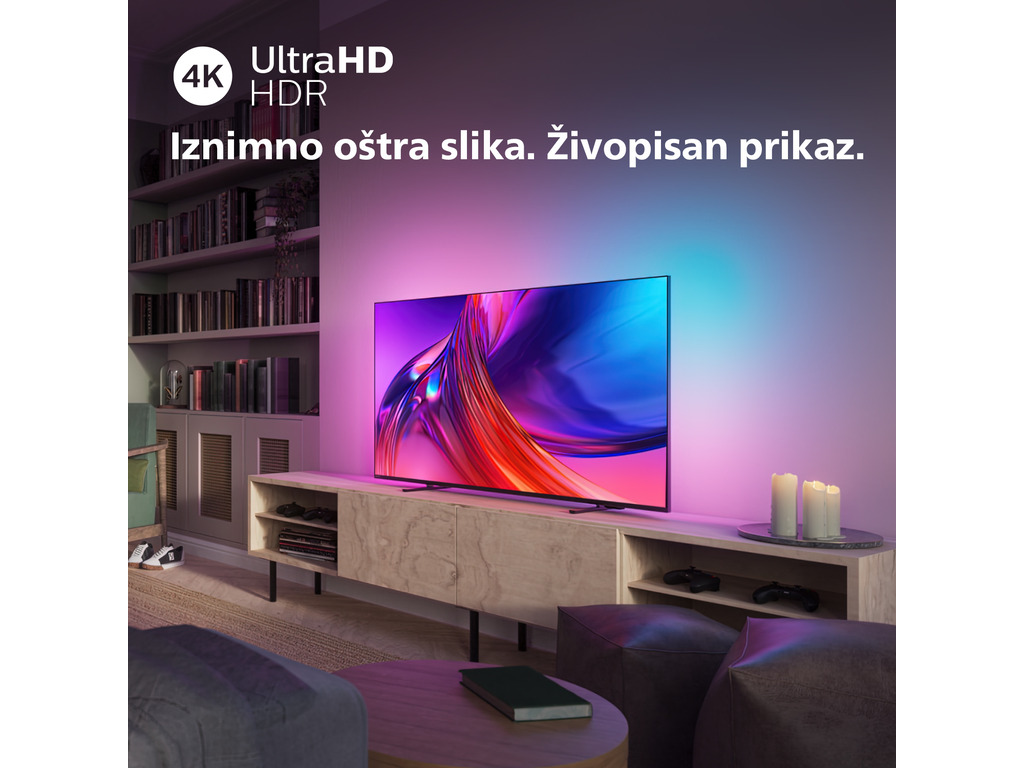 Philips 55''PUS8558 4K GoogleThe One; Ambiliht s 3 strane;P5 Perfect Picture Engine; HDR; HDMI 2.1