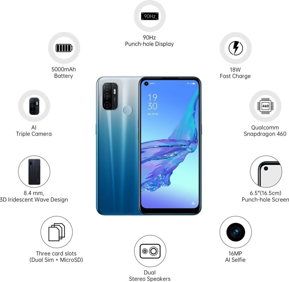 Oppo A53 4+128GB Blue