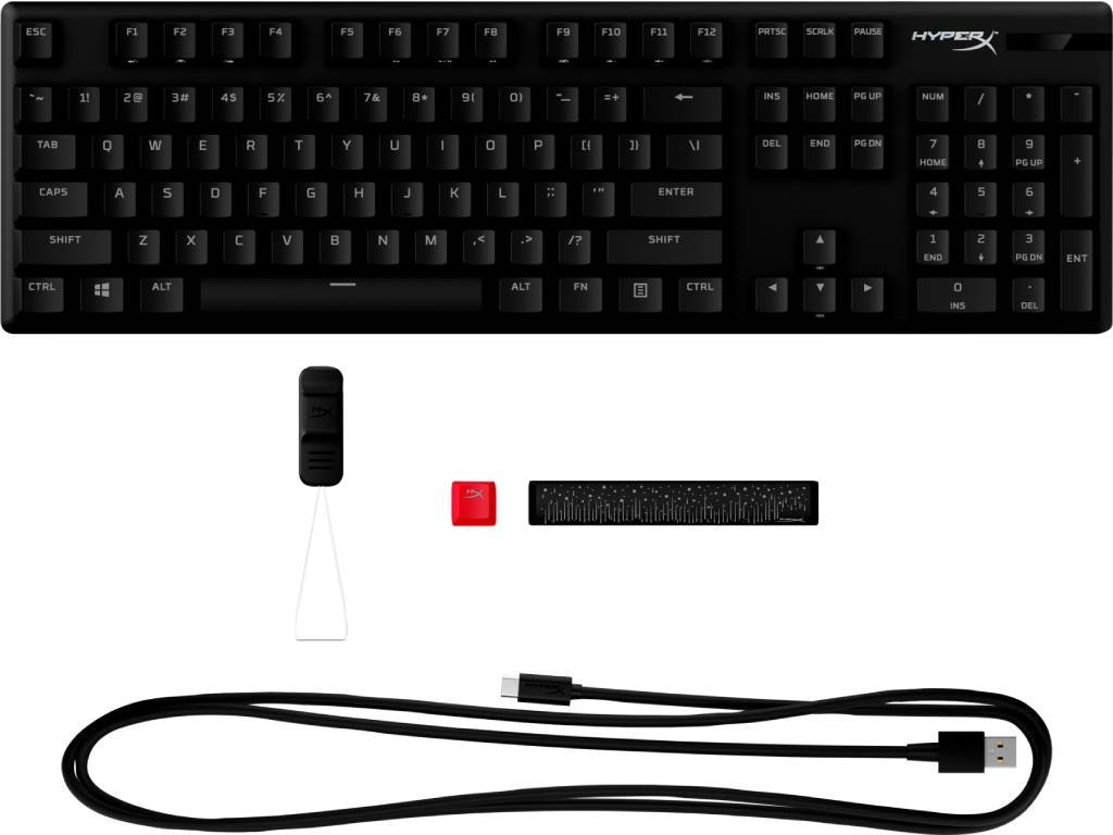 HyperX Tastatura Alloy Origins PBT - Red Linear Mehanicka/crna