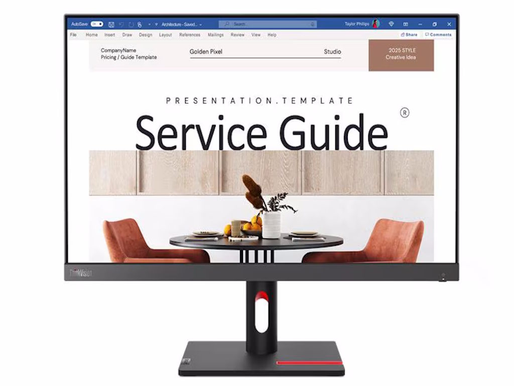 Lenovo ThinkVision S24i‑30 – Prednji prikaz