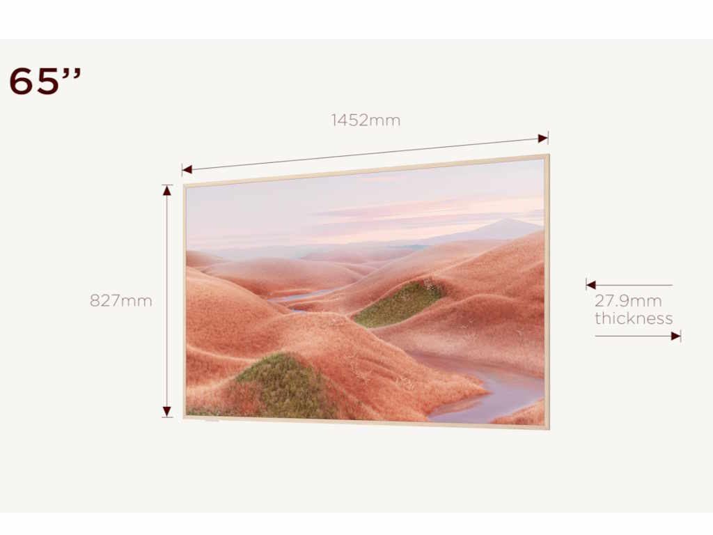TCL Televizor  65A300W/QLED/65"/4K UHD/144Hz/Matte Screen/"Ai" Art/Google TV/frame