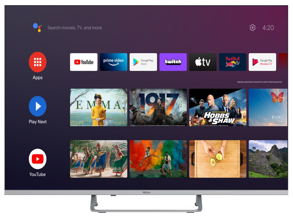 TESLA TV 65E635 UHD ANDROID HD - Google Assistant-Glasovne komande