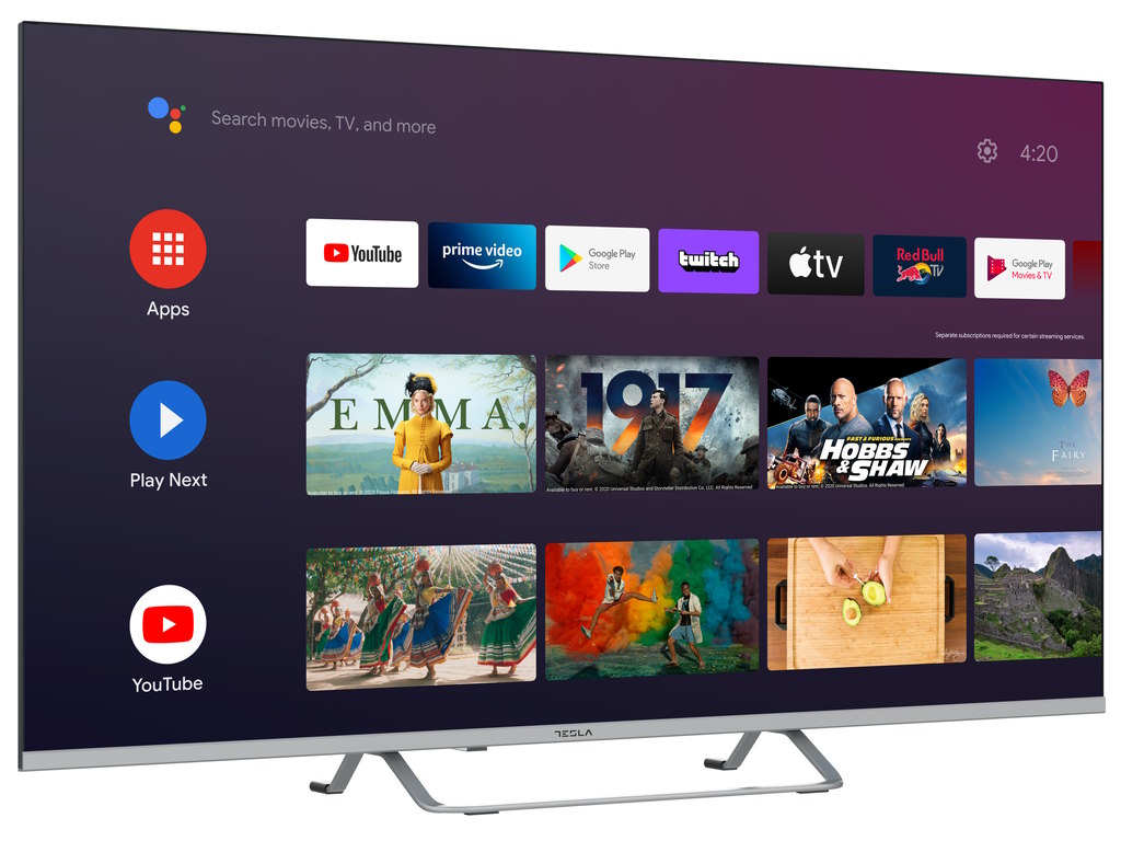 TESLA TV 65E635 UHD ANDROID DVB-T/T2/C/S/S2-CI-HDMI-USB HD - Google Assistant-Glasovne komande