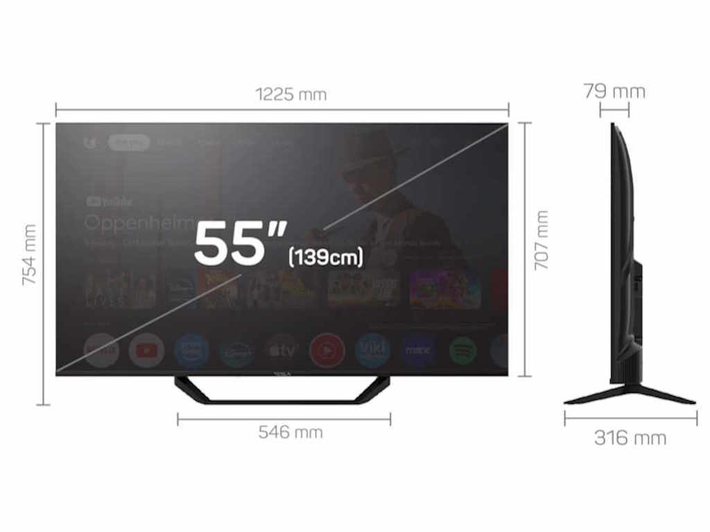 TESLA TV 65E655BUS 4K Google Powered by Google Google Assistant