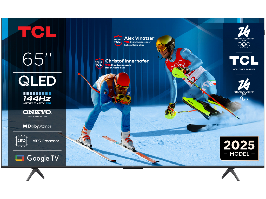 TCL 65"P8K 4K QLED TV 144HzGoogle TV; Motion Clarity Pro;Game Master; Onkyo 2.1;