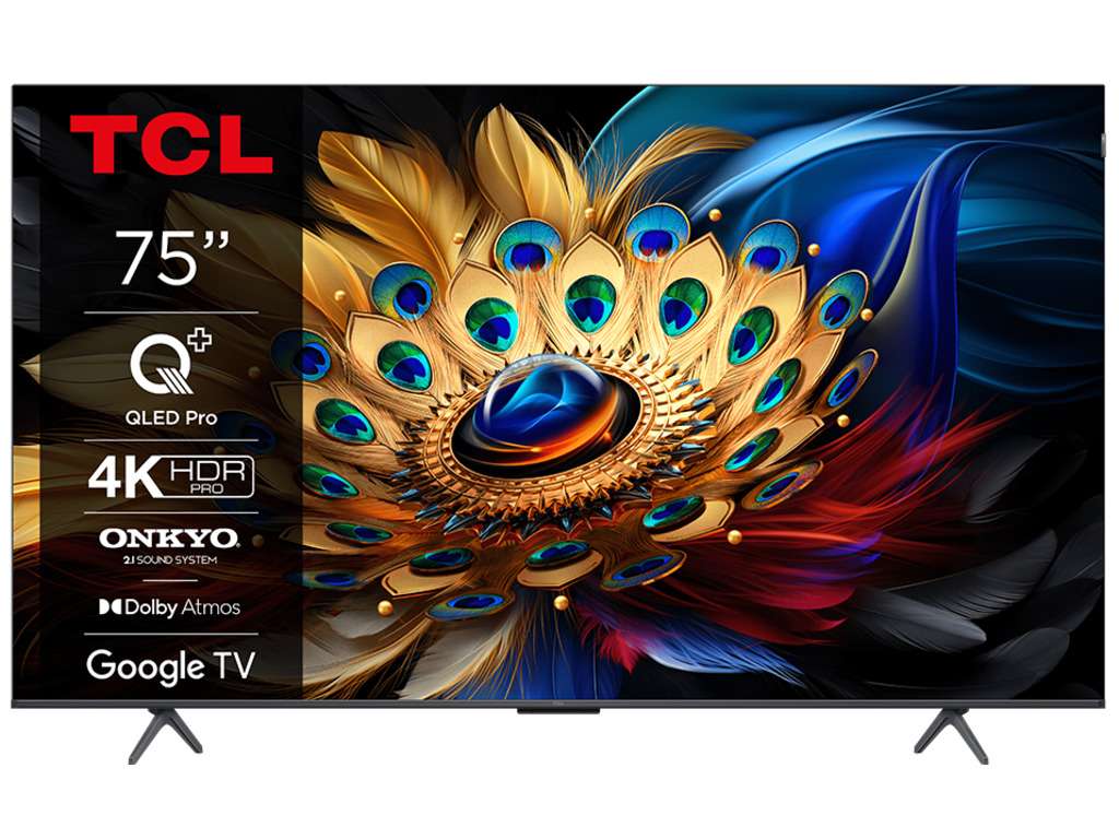 TCL Televizor  75C655/QLED/75"/4K UHD/60Hz/Google TV/crna