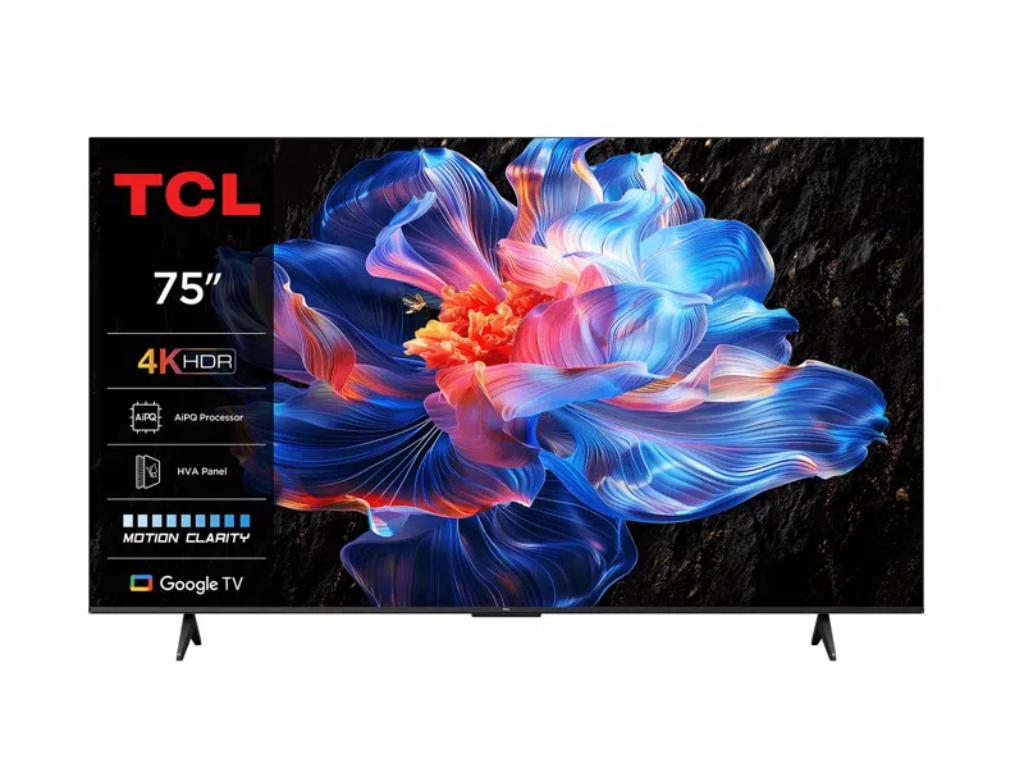 TCL Televizor 75P6K/D-LED/75"/4K UHD/60Hz/Google TV/crna