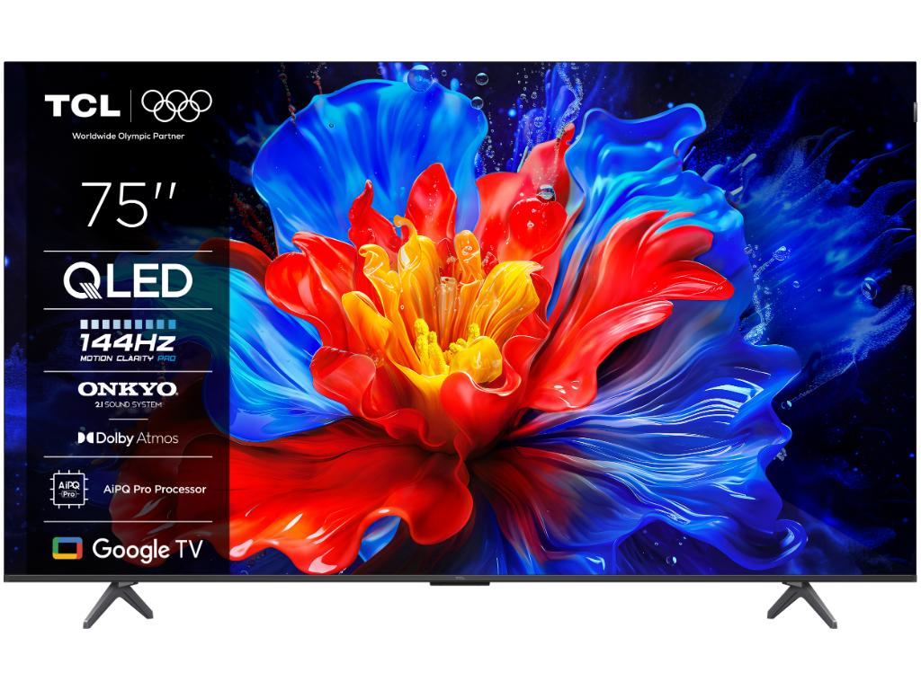 TCL Televizor 75P8K/QLED/75"/4K UHD/144Hz/Google TV/crna