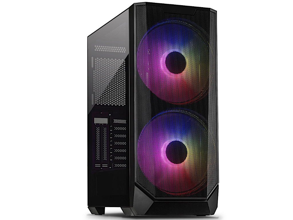 Inter-Tech Kucište IT-3503 Airstream/ATX/RGB/Mini-ITX/Gaming/bez napajanja/crna