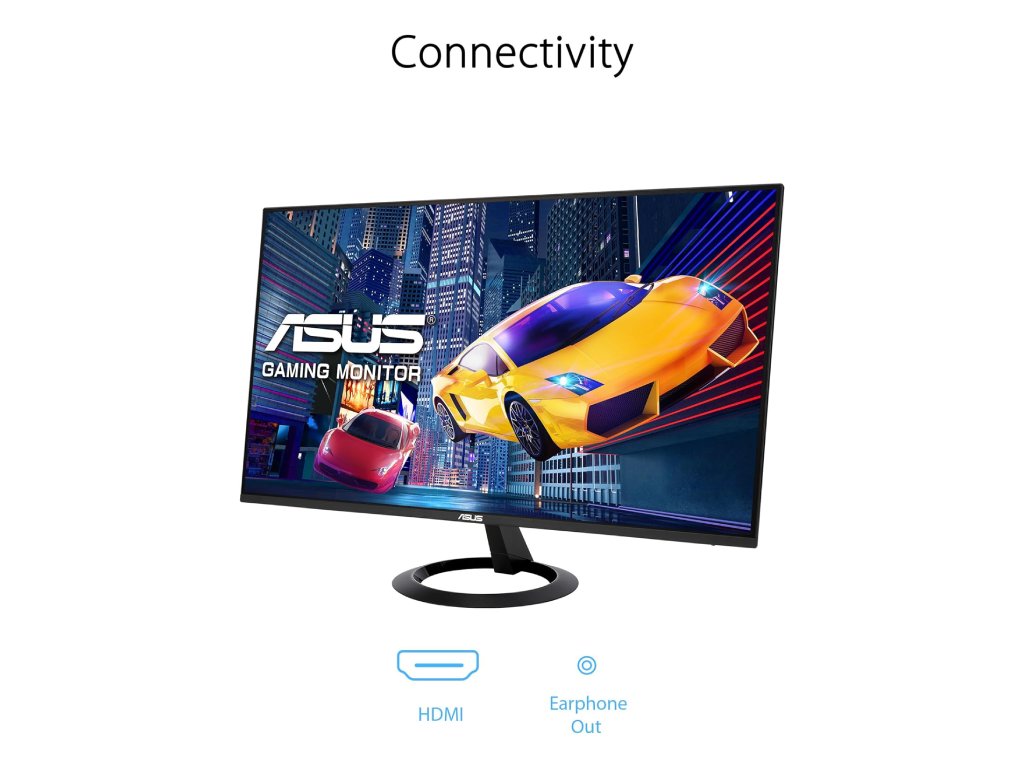 Asus 24" VZ24EHF Eye Care 1ms23.8"IPS,FHD,250cd,100Hz,HDMI,Gaming, Tilt +23-5.VESA 75x75, Crna boja