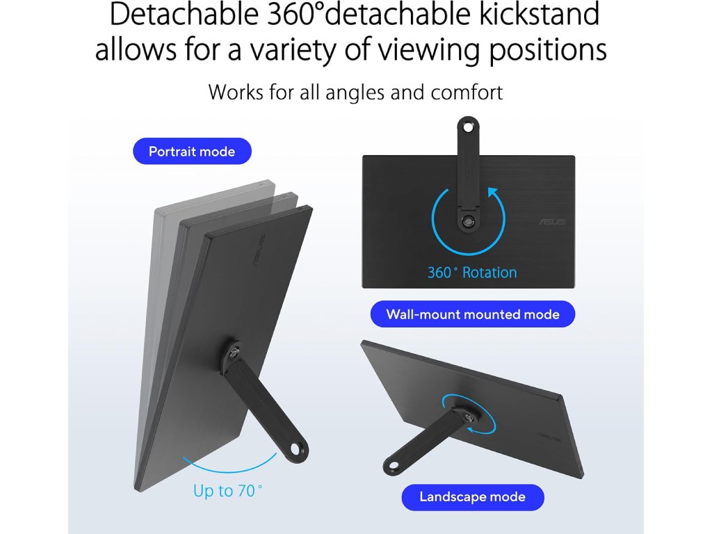 ASUS ZenScreen MB166CR - Prednji prikaz