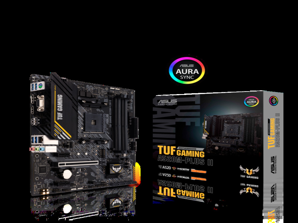 ASUS TUF GAMING A520M-PLUS II AM4, 4x DDR4, 1x M.2, 6x USB 1x DP, 1x HDMI, 1x D-Sub, mATX