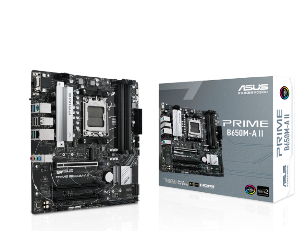 ASUS MB PRIME B650M-A IIAMD B650;AM5;4xDDR5VGA,HDMI,DP,RAID,microATX